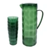 Pichet vert + 4 verre