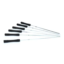 Piques a brochettes en metal ave