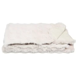 Plaid bubble beige 130x160cm