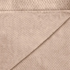 Plaid gaufre taupe