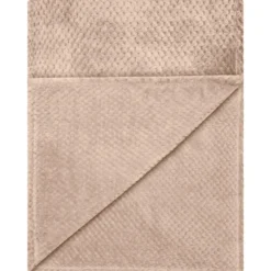 Plaid gaufre taupe