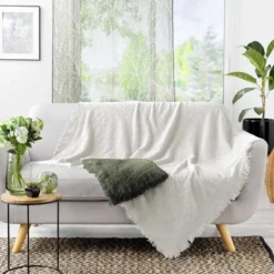 Plaid pia 125x150cm blanc