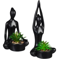 Plante statue yoga