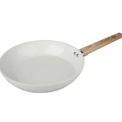 Poele creme exterieur strie 28cm