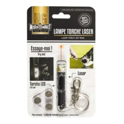 Porte cles lampe torche + laser