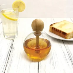 Pot a miel en verre anse boule