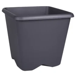 Pot carre chorus 40cm gris