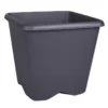 Pot carre chorus 30cm gris