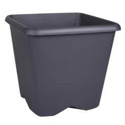 Pot carre chorus 30cm gris