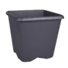 Pot carre chorus 25cm gris