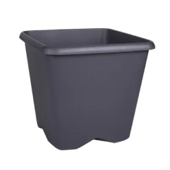 Pot carre chorus 20cm gris