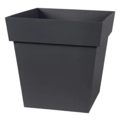 Pot carre toscane 32 cm gris