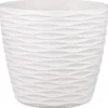 Pot de fleurs en plastique rond
