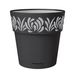 Pot gaia d25cm graphite