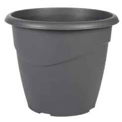 Pot rond marina 30cm gris anthra