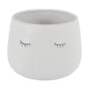 Pot visage 3d o20cm beige