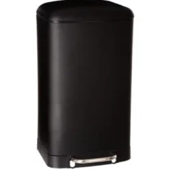 Poubelle metal 30l noir ariane
