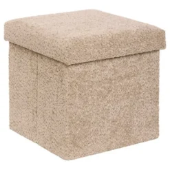 Pouf pliable simple soana taupe