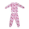 Pyjama fille polaire fraise