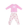 Pyjama fille polare noeud rose