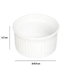 Ramequin ceramique blanc d9cm