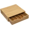 Range capsule tiroir bambou