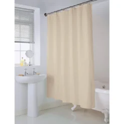 Rideau de douche beige
