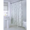 Rideau de douche reflet argent
