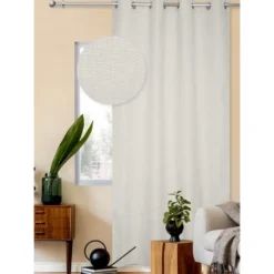 Rideau maille 140x240cm creme