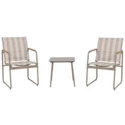 Salon de jardin namur 3pcs beige