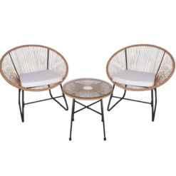 Salon de jardin 3p cordage