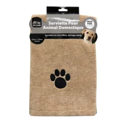 Serviette microfibre pour chien
