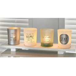 Set 4 bougies message