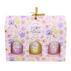 Set de 3 bougies printanieres