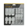 Set de 15 crochets adhesifs