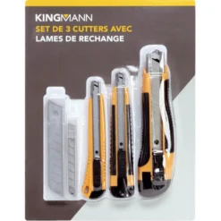 Set de 3 cutters + 20 lames