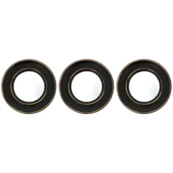 Set de 3 miroirs ronds d25cm