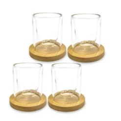 Set de 4 mugs et support a tasse