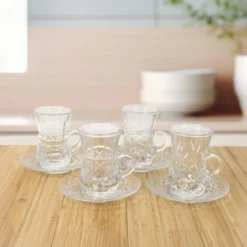 Set 4 tasses a the avec coupelle