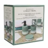 Set x3 accessoires sdb vert