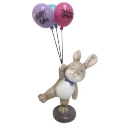 Statue lapin paques ballon