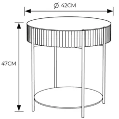 Table appoint avec rangement