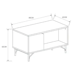 Table basse creme pieds dores