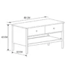 Table basse 2 tiroirs