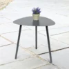 Table d'appoint forme galet anth
