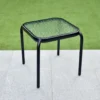 Table plateau en verre carree