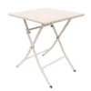 Table pliante tressee beige