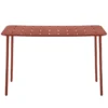 Table rectangle terracotta