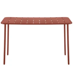 Table rectangle terracotta