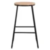 Tabouret de bar pietement noir